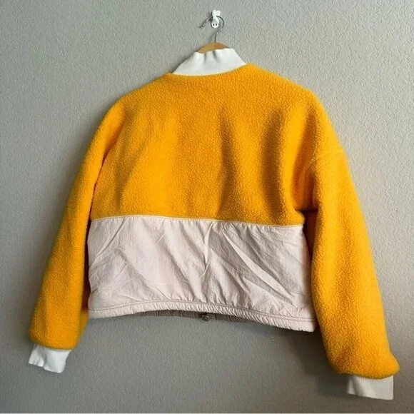 Fabletics Mallory Fleece Pullover Women’s Size Small Yellow/Tan - Picture 6 of 13